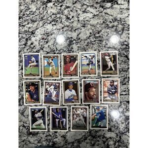 LOT OF 14 1992 TOPPS GOLD WINNER BASEBALL Yount Larkin Maddux Smith Boggs Carter